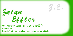 zalan effler business card
